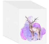 60 Feuilles Papier Aquarelle 300g, 15,24 x 22,86 cm Papier Aquarelle Coton Watercolor Paper Feuille Aquarelle pour Aquarelles Gouache Acrylique Peinture Dessin Œuvres D'art Bricolage