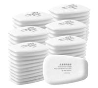 60 filtros de algodón 5N11 para mascarillas respiratorias, filtro de repuesto para máscaras de gas de las series 6200, 6300, 6502, 7502, 6800 y FF402, contra polvo, pintura, pulverización, productos