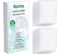 60 filtros desechables de 54 x 35 mm compatibles con la mayoría de filtros del mismo tamaño