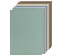 60 folios colores papel para manualidades, 250g reforzada cartulina morandi a4, fácilmente cortables cartulinas a4 colores, para colegio, trabajos DIY y tarjetas de regalo