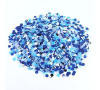 60 g de confeti azul para bodas, cumpleaños, decoración de mesa, azul, plata, confeti multicolor para reveal de género, globos, mesa, caja de regalo