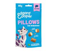 Edgard & Cooper premios Naturales para Gatos, bocaditos de salmón (1x60g), con Carne Fresca, sin Cereales, Menos de 2 kcal por premios, Ingredientes Naturales y sin azúcares añadidos.