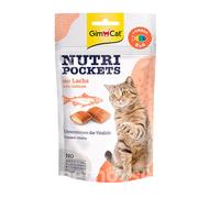 60 g GimCat Bocaditos Nutri Pockets de Salmón para gatos