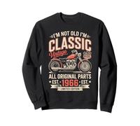 60. Geburtstag Mann Geschenk Motorrad Motorradfahrer 1966 Sudadera
