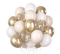 60 Globos De Helio, Globos de Confeti Metalizados A2 para Cumpleaños, Bodas, Baby Showers Fiestas Aniversario