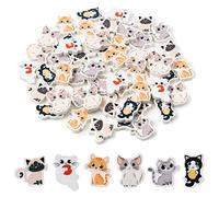 60 gomas de borrar de gato para niños, lindos borradores de gatos, regalos de vuelta a la escuela, mini borrador de gato de dibujos animados kawaii, borradores de lápiz para oficina, estudiantes,