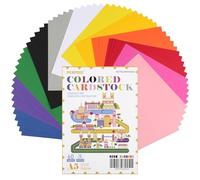 60 hojas de cartulina de color (A5, 250 g/m²), cartulina de 12 colores brillantes, papel plegable para niños y adultos, principiantes, proyectos de arte y manualidades (PAC09MXA560)