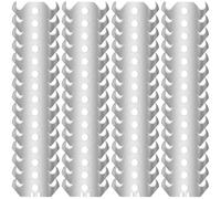 60 hojas de gancho para cúter trapezoidal, 49 x 32 x 19 mm, grosor de la hoja 0,6 con perforación, cuchillas de gancho para alfombras, revestimientos de suelo, cuchillas de repuesto