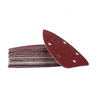 60 hojas de lija con velcro para ratón de lijado de 92 x 140 mm | Granos cada uno 10 x K40/60/80/120/180/240 | 5 agujeros | Papel de lija - lijadora triangular | Black + Decker