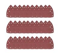 60 hojas de lijado, almohadillas para lijadora de ratón, varios granos 40/60/80/120/180/240 con 11 agujeros, papel de lija para lijadora Bosch Multi-Sander PSM 100A, PSM 200 AES, PSM 18