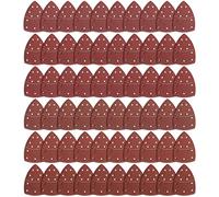 60 hojas de lijado, hojas de papel de lija de ratón de 11 agujeros, almohadillas de velcro compatibles con Bosch Multi-Sander PSM 100A/200 AES/PSM 18, granos surtidos 40/60/80/120/180/240 para lijado