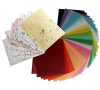60 hojas de papel de morera de 8.5 x 11 pulgadas hechas a mano para manualidades, papel de seda japonés con diseños 8.5 x 11 pulgadas tamaño carta collage arte suministros papel de jabón envoltorio