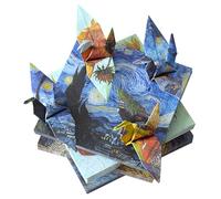60 hojas de papel de origami de 20 cm x 20 cm, doble cara, estampado de Van Gogh, pintura al óleo, papel decorativo para manualidades, álbumes de recortes, decoupage y manualidades