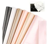 60 hojas de papel de seda, 35x50cm papel de embalaje, papel de seda de embalaje colorido, papel de seda para pompones, bricolaje y ocio creativo(6 colores)