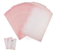 60 Hojas Pergamino para Escribir Vintage, Papel Antiguo Carta, A4 Papel Vintage Pergamino, 210x290 mm Doble Cara para imprimir, Carta, Recortes, Scrapbook