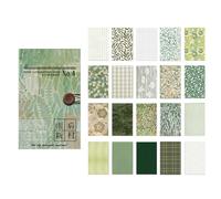 60 hojas Vintage Pegatina estética Patrón de tela Pegatina de papel de decoración para el cuaderno del manual