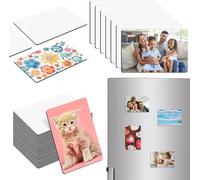 60 imanes de sublimación para nevera a granel, 5,5 x 9 cm, imanes magnéticos personalizados para cocina, oficina, hogar, bricolaje, decoración, manualidades, regalos