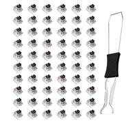 60 interruptores mecánicos de teclados con extractor de teclas de doble cabeza para juegos y teclear interruptores mecánicos