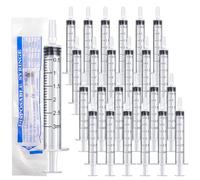 60 jeringas de 3 ml empaquetadas individualmente con tapas, jeringas desechables sin aguja, jeringa de calostro, jeringa de medida líquida, jeringa de 3 ml para alimentación de mascotas, laboratorios