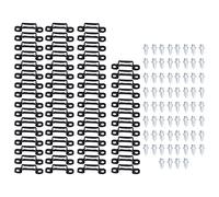 60 juegos 2 en 1 conector oculto para muebles cierre de hebilla deslizante para accesorios de combinación de armario (Acceso total)