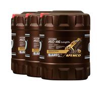 60 L 3x 20 Litros Pemco Aceite Hidráulico Hydro ISO 46 HLP 46 Bidón Mineral