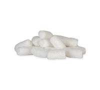 60 litros de copos de relleno blanco - Material de relleno biológicamente degradable de almidón de maíz - Copos de relleno respetuosos con el medio ambiente para embalaje - Antiestático y naturalmente