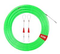 60 m Guia Pasacables, Guía Pasacables Profesional, Guia Cables con 2 Muelle de Guía Diámetro 4mm para la Colocación de Cables