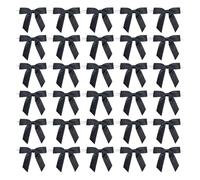 60 mini lazos de cinta para manualidades, lazos de Navidad para dulces, etiquetas de bebidas, bolsas de regalo, lazos prefabricados, dijes de vino, bodas, fiestas de cumpleaños, decoraciones de bolsas