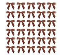 60 mini lazos de cinta para manualidades, lazos de Navidad para dulces, etiquetas de bebidas, bolsas de regalo, lazos prefabricados, dijes de vino, bodas, fiestas de cumpleaños, decoraciones de bolsas