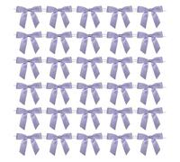 60 mini lazos de cinta para manualidades, lazos de Navidad para dulces, etiquetas de bebidas, bolsas de regalo, lazos prefabricados, dijes de vino, bodas, fiestas de cumpleaños, decoraciones de bolsas