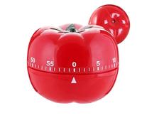 60 Minute Tomato Mechanical Timer - Visual Kitchen Timer with Loud Alarm, Mechanical Cooking Reminder For Baking Grilling | Versatile Timers For Study Work Home Office School Classroom Activities
