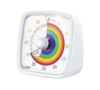 60-Minute Visual Timer with Night Light, Countdown Timer, Pomodoro Timer with Rainbow Pattern for Various Users