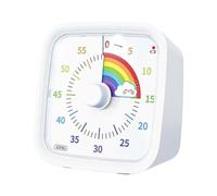 60 Minute Visual Timer with Protective Case, Rainbow Disk Timer, Silent Countdown Time Management To