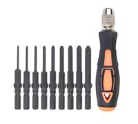 60 Mm Destornillador Profesional Bit 5 Mm Cañas Redondas Punta Magnética De Acero De Aleación Para Herramientas Eléctricas Color Negro Accesorios Eléctricos