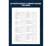 60-Month Budget & Expense Tracker Log Book: 5-Year Monthly Budget Planner to Track Bills, Spending & Financial Goals