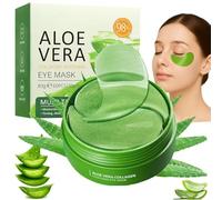 60 Parches de Ojos con Aloe Vera y Colágeno, Mascarilla Hidratante Antiarrugas para Ojeras y Bolsas, Contorno de Ojos Antiedad para Hombre y Mujer