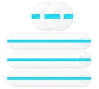 60 parches de sensor, 55 mm azul impermeable, parche central transparente sin pegamento, agradable al tacto y transpirable, adecuado para deportes, se puede usar durante 14 días.