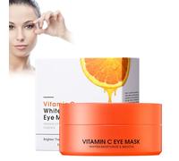 60 parches hidratantes con vitamina C, antienvejecimiento, almohadillas para los ojos con vitamina C para una piel radiante, eliminación de hinchazón y bolsas en los ojos