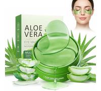 60 Parches Ojos Bolsas y Ojeras,Parches Ojeras y Bolsas con Aloe Vera,Hidratante de Larga Duración,Contorno de Ojos Antiarrugas,Reduce Hinchazón y Líneas Finas,Aliviar La Fatiga y Reafirmar La Piel