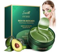 60 Parches para Ojos con Colágeno, Ácido Hialurónico, Aguacate, Mascarilla Antiedad Hidratante, Reduce Ojeras, Bolsas, Arrugas y Hinchazón, Cuidado del Contorno de Ojos