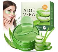 60 Parches para Ojos de Aloe Vera con Colágeno y Ácido Hialurónico - Ayuda contra Ojeras, Arrugas y Bolsas - Mascarilla Ocular Refrescante e Hidratante para una Piel Más Firme