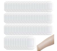 60 Pcs Apósitos de Película Transparente Apósito Transparente Apositos Adhesivos Impermeables Aposito Impermeable Adecuado para La Fijación de Heridas E Infusiones Intravenosas 6x7cm 10x12cm