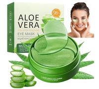 60 PCS Parches Ojos Bolsas y Ojeras,Aloe Vera Máscara para Ojos de Colágeno,Parches Antienvejecimiento Para Los,Para Hidratar,Para Arrugas,Líneas Finas,Ojeras,Aliviar La Fatiga y Reafirmar La Piel