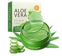 60 PCS Parches Ojos Bolsas y Ojeras, Aloe Vera Máscara para Ojos de Colágeno,Parches Debajo de los Ojos Para Ojeras,Reduce Arrugas y Líneas Finas,Hidratante Anti Edad