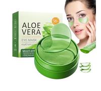 60 Pcs Parches Ojos Bolsas y Ojeras,Aloe Vera Mascarilla de Colageno, Máscara Para Los De Colágeno, Contorno de Ojos Antiarrugas, Anti Edad para Ojeras, Para Eliminación Bolsas, Hinchazón