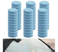 60 Pcs Pastillas Limpiaparabrisas Coche, Limpiacristales Coche Pastillas Multifuncionales Pastillas de Limpieza Sólido de Coche Concentradas Arandelas Tableta Agua Efervescentes Ventanas (2, Blue)