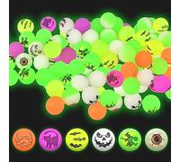 60 pcs Pelotas Saltarinas Halloween,25mm Pelotas de Rebote,Pelotas Saltarinas para Niños,Pelotas de Goma,Luminoso,Colores Brillantes, Pelotas de Goma Adecuado Para Recompensas Sorteos Rellenos (60pcs)