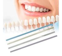60 PCS Tiras De Pulido Dental Para Pulir Los Dientes, 4 Colores Resistente Al Desgaste Plástico Dental Papel De Lija Lima Dental Portátil Bandes De Polissage Dentaire Para El Hogar, Las Salidas