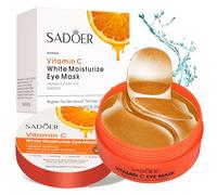 60 PCS Vitamina C Parches Ojos Bolsas y Ojeras, Eye Patches, Máscara Para Los De Colágeno, Contorno de Antiarrugas, Anti Edad para Ojeras, Para Eliminación Bolsas, Hinchazón