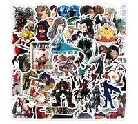 60 Pegatinas de Final Fantasy para Coche, Portátil, Teléfono, Guitarra, Monopatín, Moto, Bicicleta - Juego de Vinilo Resistente al Agua, Estéticas para Adolescentes y Niños